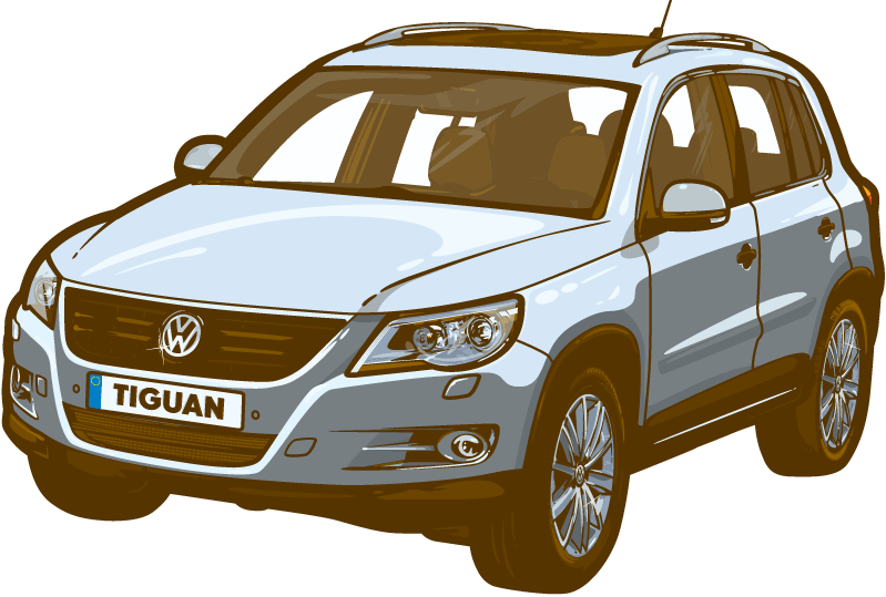 mega advertising illustration for volkswagen