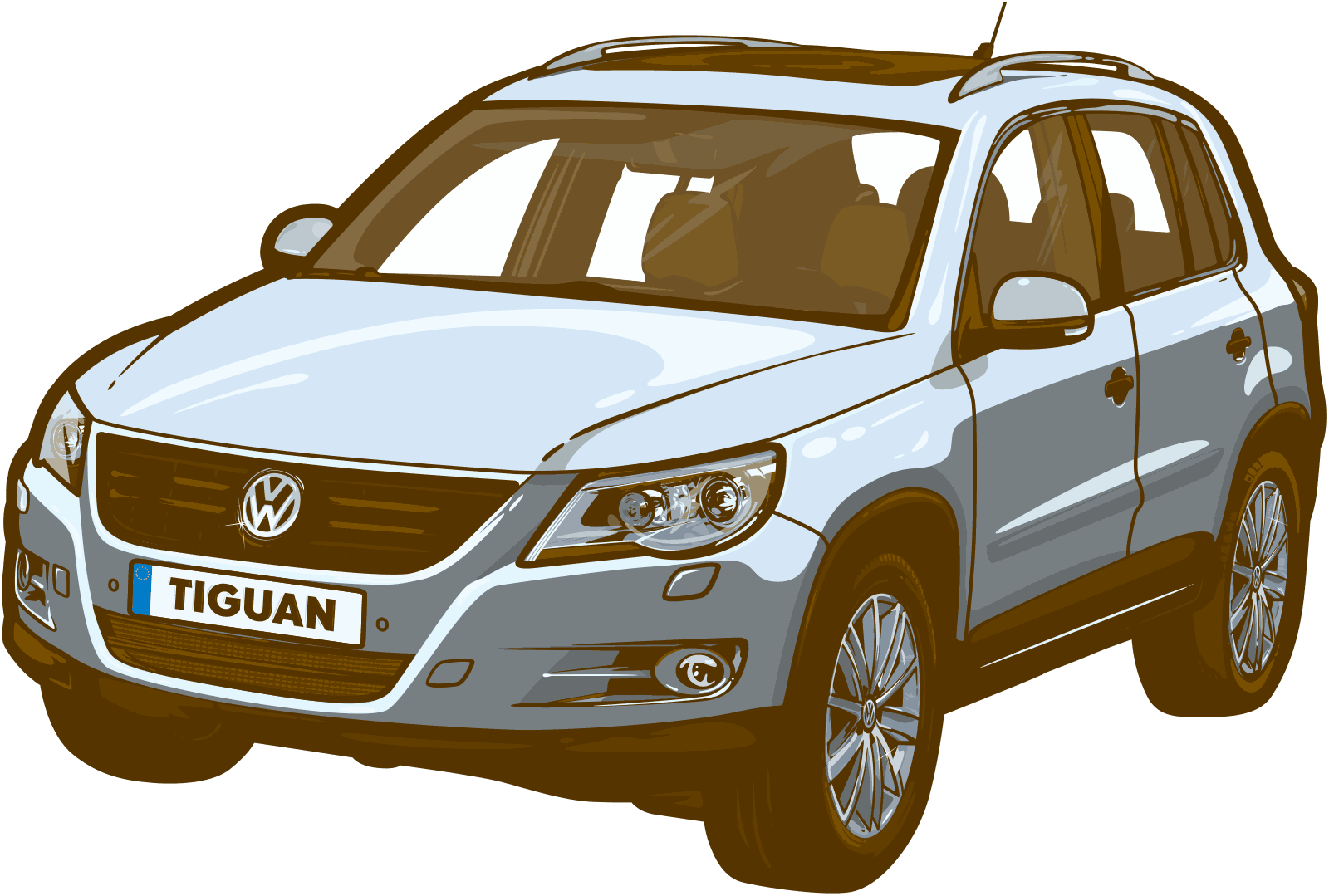 mega advertising illustration for volkswagen