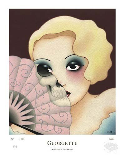 Georgette print by the Duch tattoo artist Angelique Houtkamp