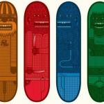 Artworks for a skateboard series