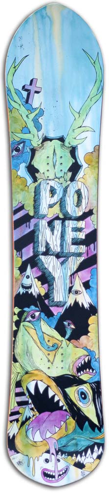 Live Painted snowboard for Salomon