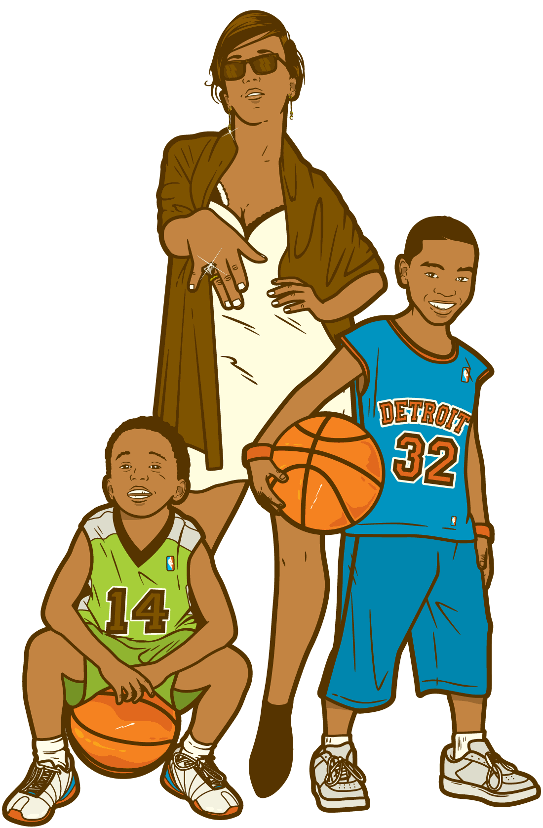 NBA wife artwork