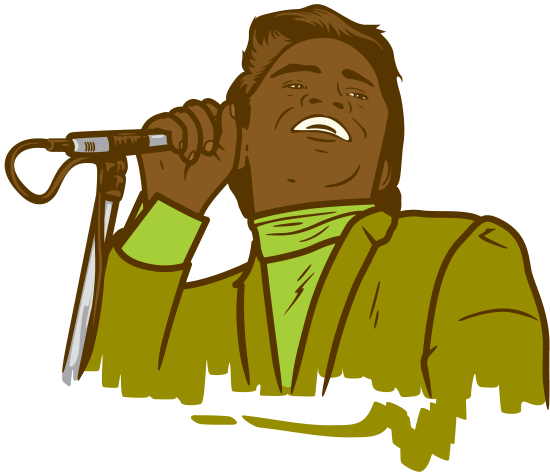 Drawing of James Brown