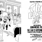 Flyer of the exhibition The Place To Be by Jean Michel Tixier