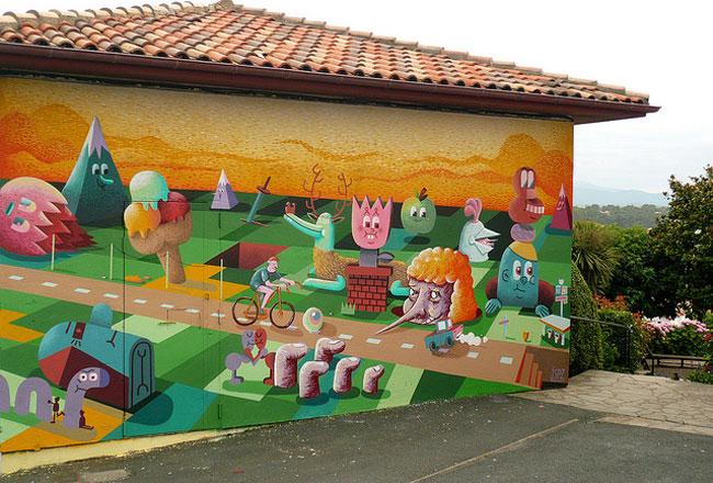  by Les Jeanclode wall painting
