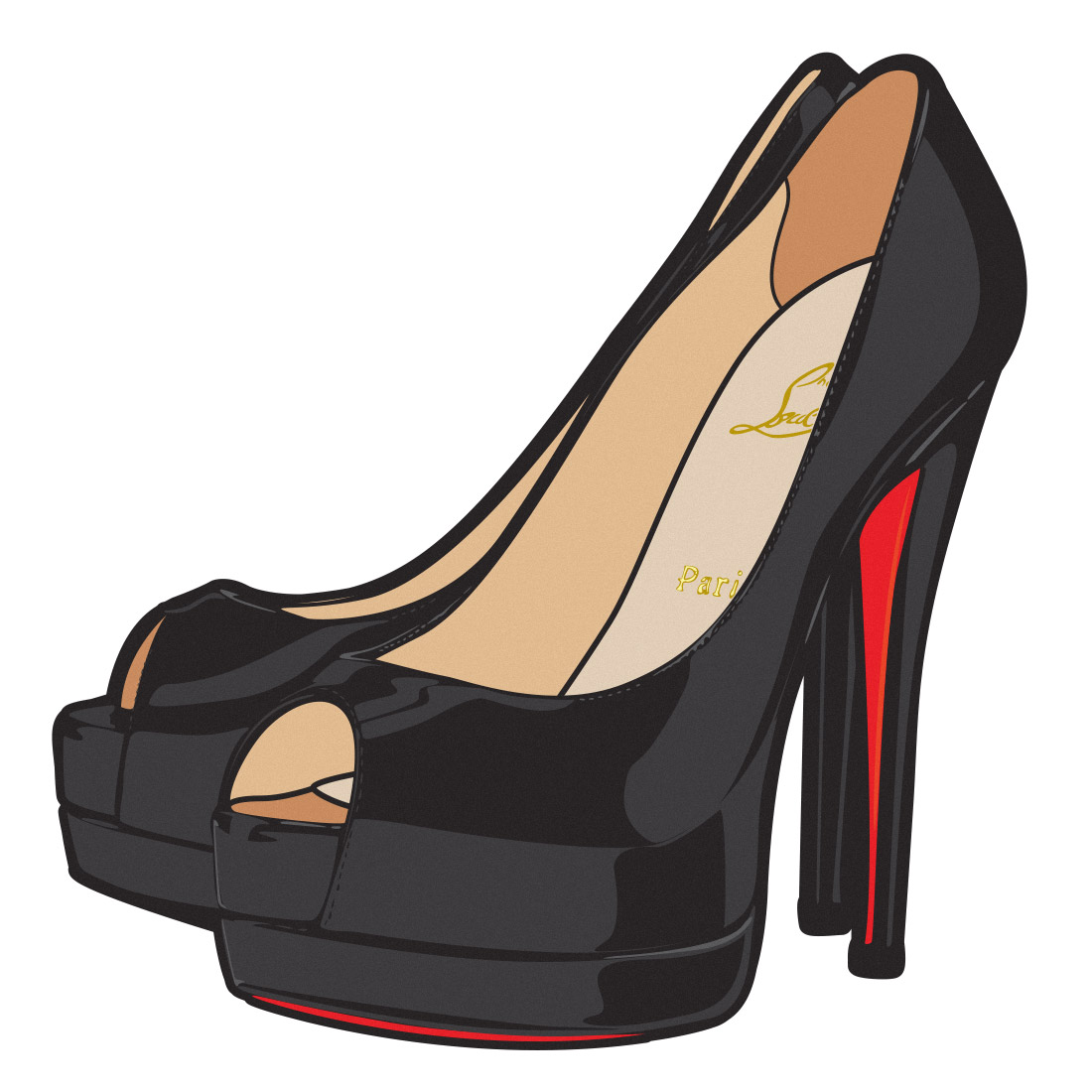 illustration louboutin