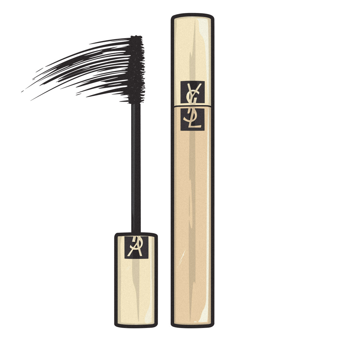 illustration yves saint laurent mascara