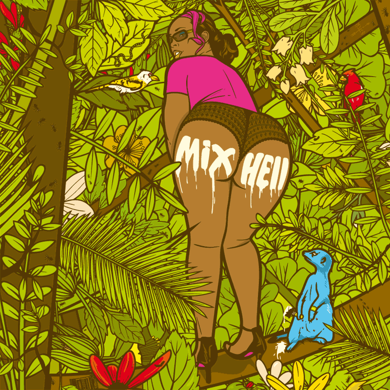 Album cover illustration for Mixhell