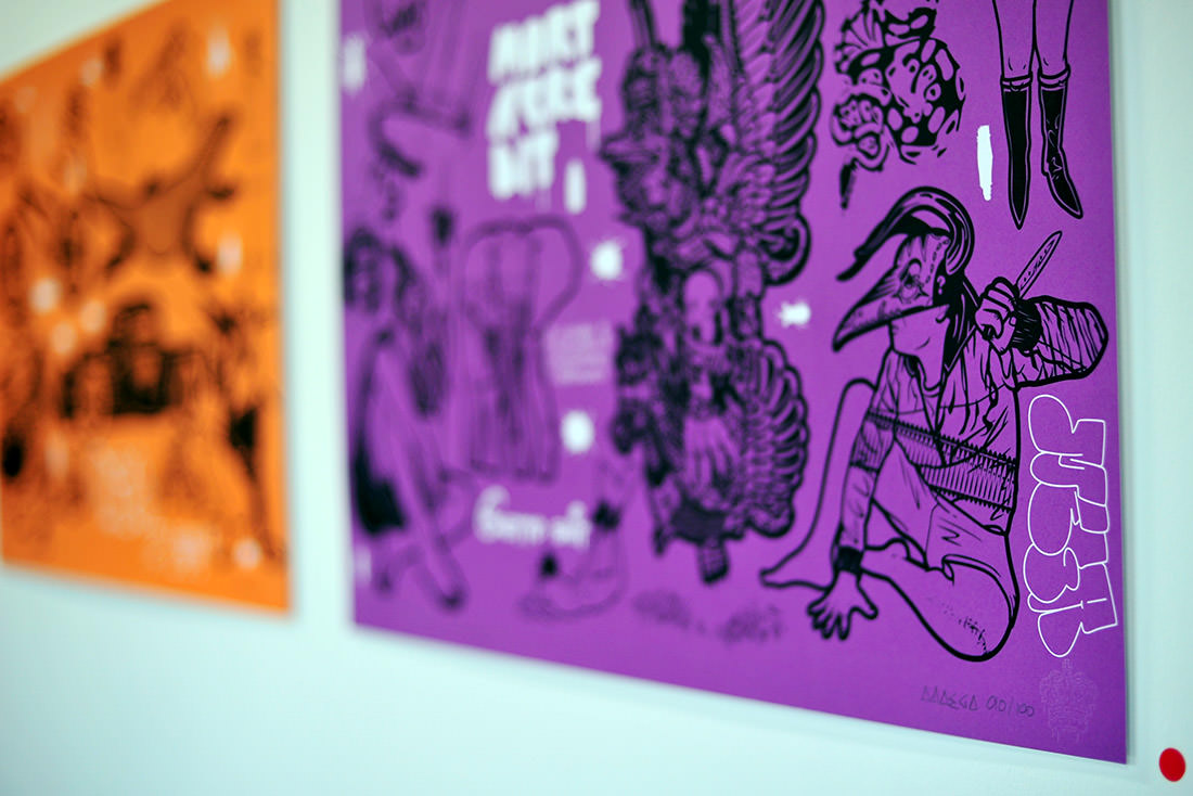 silk screen print mega art show