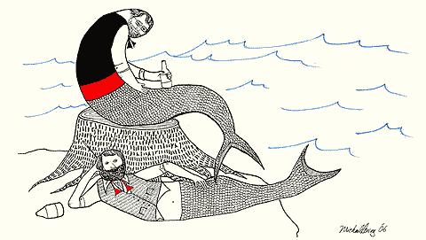 Illustration of a kinky siren