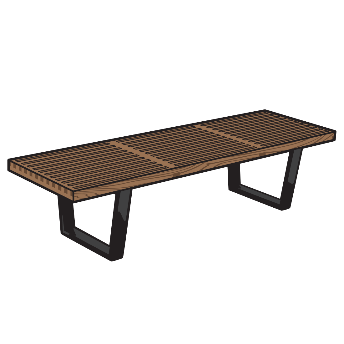 platform bench george nelson