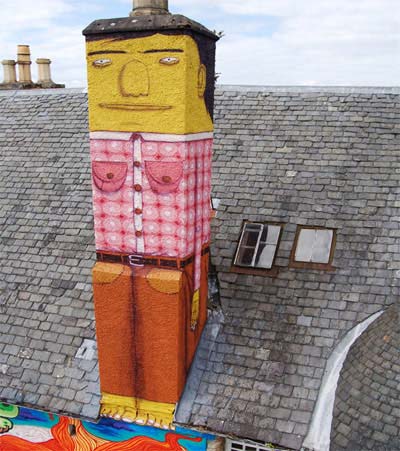 Clever street art by Os Gemeos