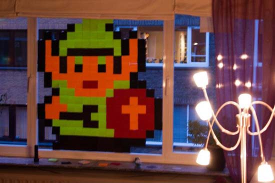 Post-it version of Zelda