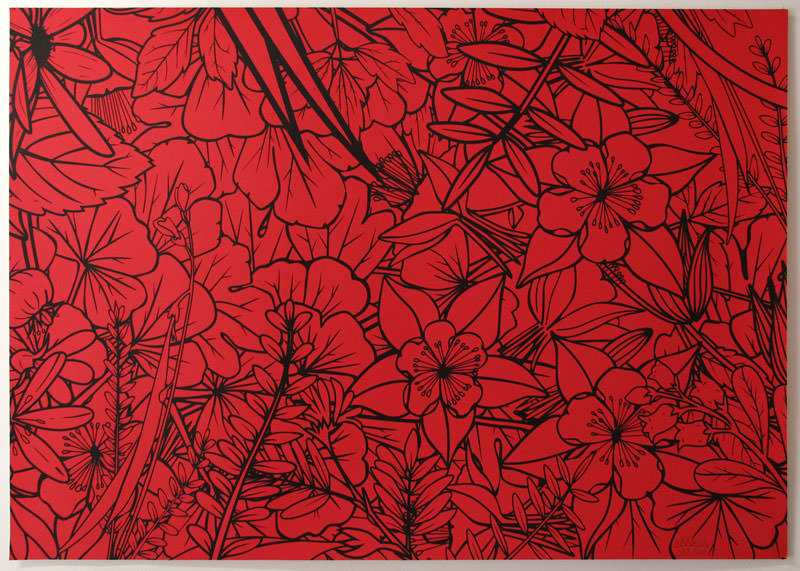 jungle handmade drawing on art paper