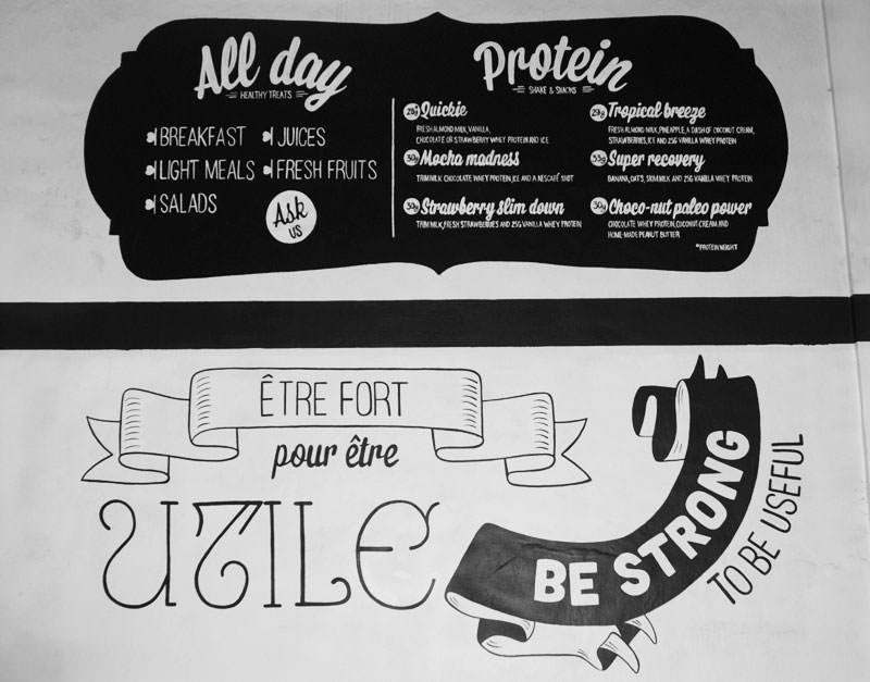 sign painting menu