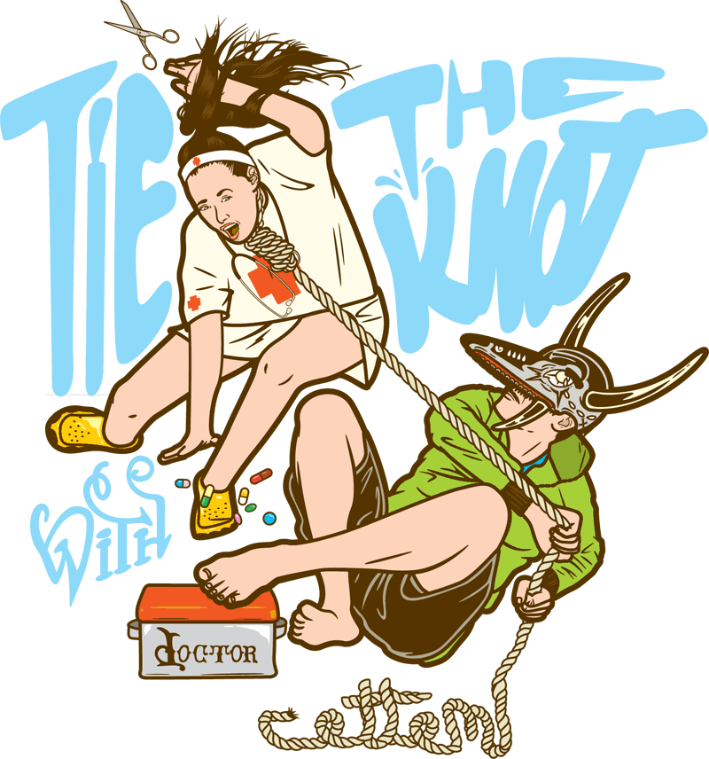 tie the knot illustration