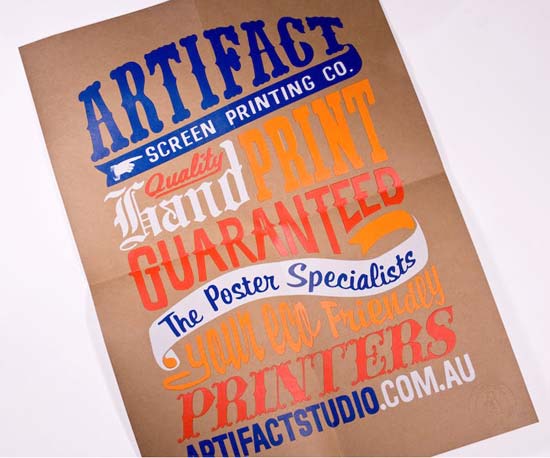 Artifact, is a poster by Adelaide artist Tristan Kerr